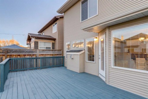 120 New Brighton Lane Se, Calgary, AB - Outdoor With Deck Patio Veranda With Exterior