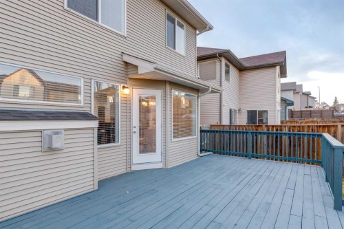 120 New Brighton Lane Se, Calgary, AB - Outdoor With Deck Patio Veranda With Exterior