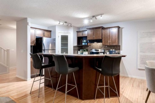 120 New Brighton Lane Se, Calgary, AB - Indoor Photo Showing Kitchen