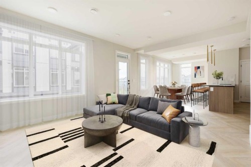 707-4270 Norford Avenue Nw, Calgary, AB - Indoor Photo Showing Living Room