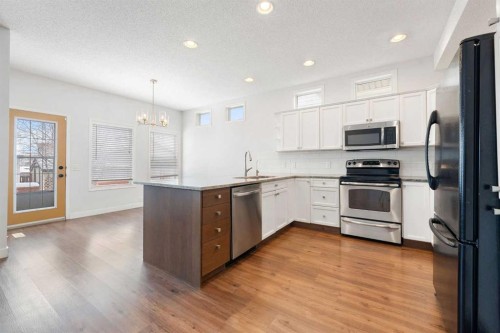 283 Prestwick Landing Se, Calgary, AB - Indoor Photo Showing Kitchen With Stainless Steel Kitchen With Upgraded Kitchen