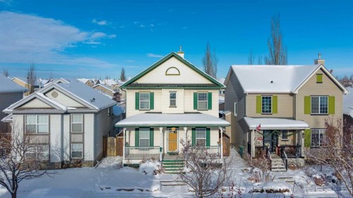 283 Prestwick Landing Se, Calgary, AB - Outdoor With Deck Patio Veranda With Facade