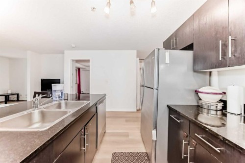 211-355 Taralake Way Ne, Calgary, AB - Indoor Photo Showing Kitchen With Double Sink