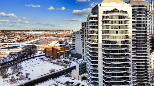 705-1088 6 Avenue Sw, Calgary, AB - Outdoor With Balcony