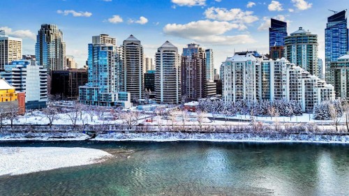 705-1088 6 Avenue Sw, Calgary, AB - Outdoor With Body Of Water