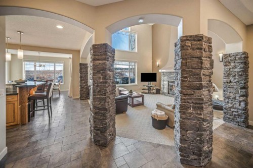 74 Sherwood Point Nw, Calgary, AB - Indoor With Fireplace
