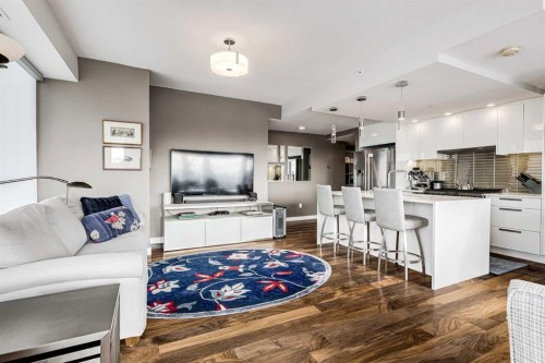 1604-1234 5 Avenue Nw, Calgary, AB - Indoor Photo Showing Kitchen With Upgraded Kitchen