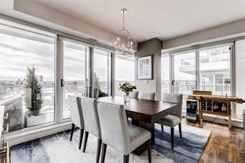 1604-1234 5 Avenue Nw, Calgary, AB - Indoor Photo Showing Dining Room