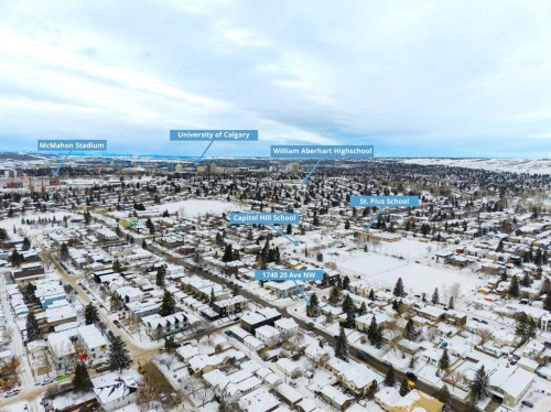 1740 20 Avenue Nw, Calgary, AB - Outdoor With View