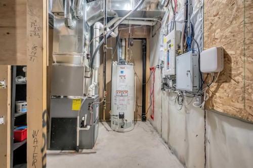 1121 Kingston Crescent Se, Airdrie, AB - Indoor Photo Showing Basement