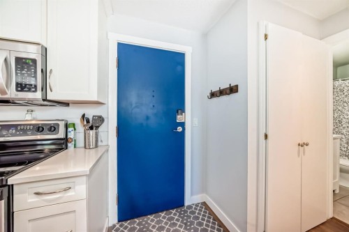 202-540 18 Avenue Sw, Calgary, AB - Indoor Photo Showing Kitchen