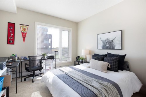 2203-604 East Lake Boulevard Ne, Airdrie, AB - Indoor Photo Showing Bedroom