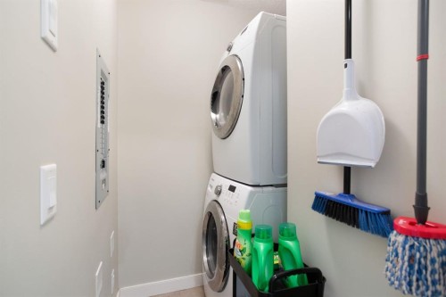 2203-604 East Lake Boulevard Ne, Airdrie, AB - Indoor Photo Showing Laundry Room