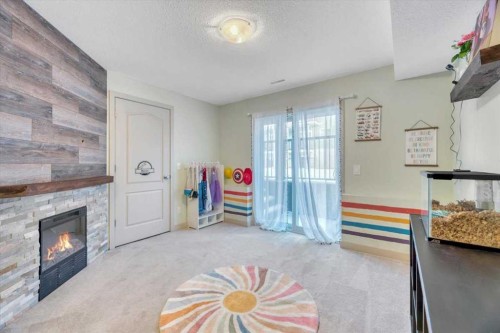 124 Strathcona Circle, Strathmore, AB - Indoor With Fireplace