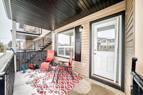 200-8 Bayside Place, Strathmore, AB - Outdoor With Deck Patio Veranda With Exterior