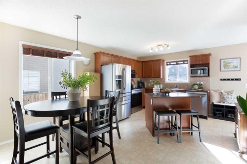 444 Morningside Way Sw, Airdrie, AB - Indoor Photo Showing Dining Room