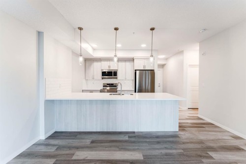 1410-33 Carringham Gate Nw, Calgary, AB - Indoor Photo Showing Kitchen With Upgraded Kitchen