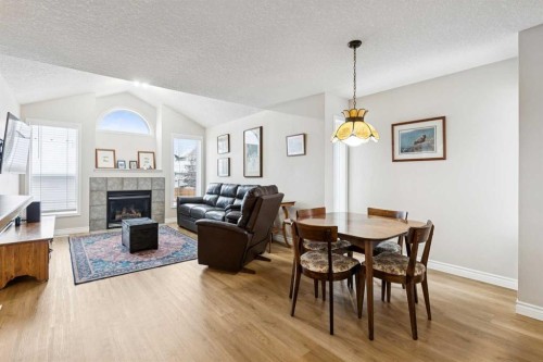 45 Prestwick Rise Se, Calgary, AB - Indoor With Fireplace