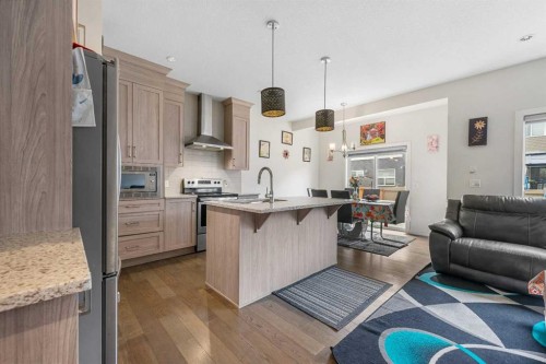 235 Saddlestone Grove Ne, Calgary, AB - Indoor Photo Showing Kitchen With Upgraded Kitchen