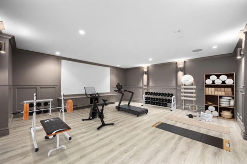 2037 48 Avenue Sw, Calgary, AB - Indoor Photo Showing Gym Room