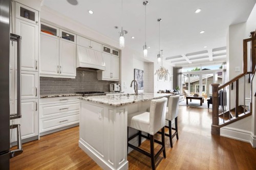 2037 48 Avenue Sw, Calgary, AB - Indoor Photo Showing Kitchen With Upgraded Kitchen