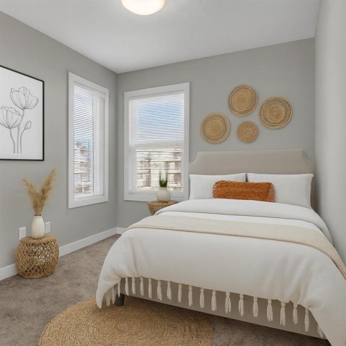 4135 Seton Drive Se, Calgary, AB - Indoor Photo Showing Bedroom