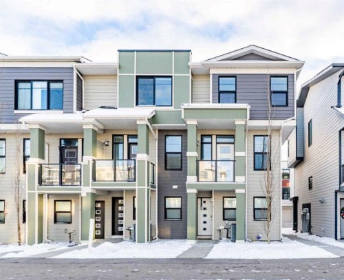 4135 Seton Drive Se, Calgary, AB - Outdoor With Balcony With Facade