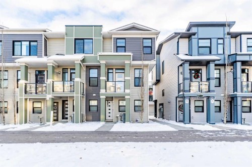 4135 Seton Drive Se, Calgary, AB - Outdoor With Balcony With Facade