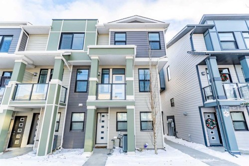 4135 Seton Drive Se, Calgary, AB - Outdoor With Balcony With Facade