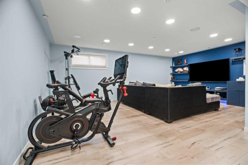 66 Howse Common Ne, Calgary, AB - Indoor Photo Showing Gym Room