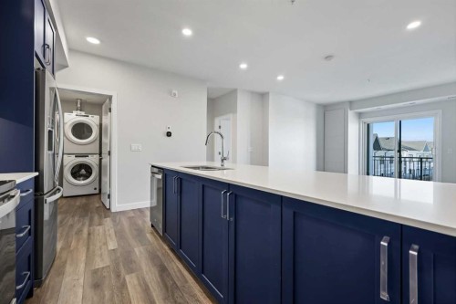 303-255 Les Jardins Park Se, Calgary, AB - Indoor Photo Showing Kitchen