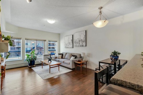 202-10 Discovery Ridge Close Sw, Calgary, AB - Indoor Photo Showing Living Room