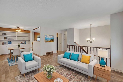 3335 Doverview Road Se, Calgary, AB - Indoor Photo Showing Living Room