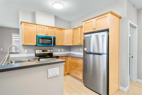 115-1414 17 Street Se, Calgary, AB - Indoor Photo Showing Kitchen With Stainless Steel Kitchen