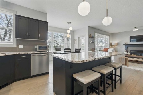 109 Crystal Green Bay, Okotoks, AB - Indoor Photo Showing Kitchen With Upgraded Kitchen