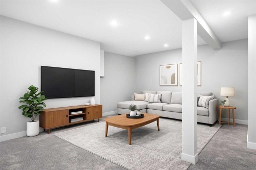 5-5520 1 Avenue Se, Calgary, AB - Indoor Photo Showing Living Room