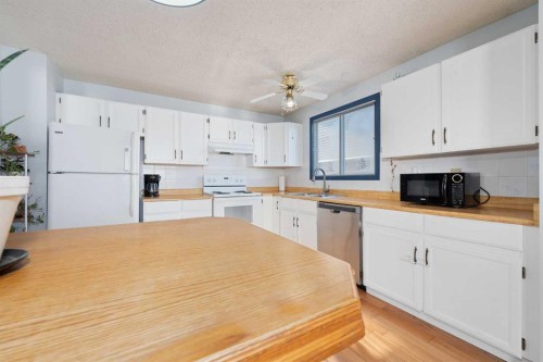24 Brentwood Drive, Strathmore, AB - Indoor Photo Showing Kitchen With Double Sink