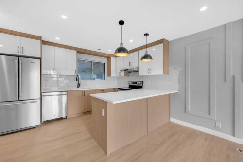 219 Falwood Way Ne, Calgary, AB - Indoor Photo Showing Kitchen With Stainless Steel Kitchen With Upgraded Kitchen