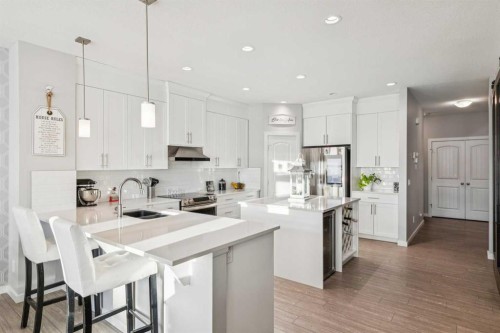 45 Legacy Court Se, Calgary, AB - Indoor Photo Showing Kitchen With Double Sink With Upgraded Kitchen