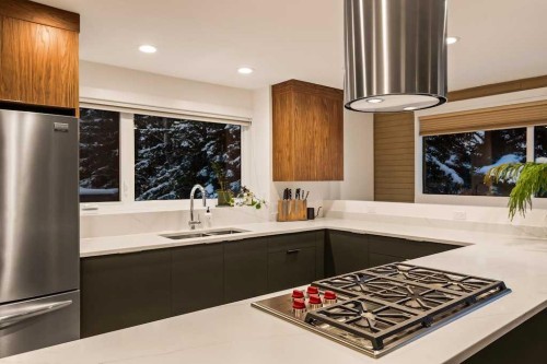 4-2200 Varsity Estates Drive Nw, Calgary, AB - Indoor Photo Showing Kitchen With Double Sink