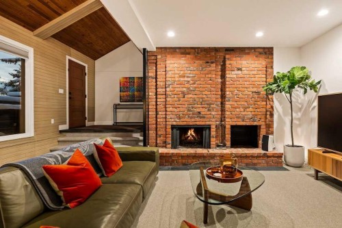 4-2200 Varsity Estates Drive Nw, Calgary, AB - Indoor With Fireplace