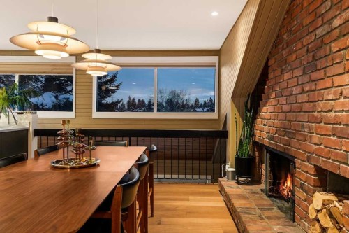 4-2200 Varsity Estates Drive Nw, Calgary, AB - Indoor With Fireplace