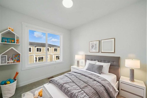 106-75 Cornerstone Row Ne, Calgary, AB - Indoor Photo Showing Bedroom