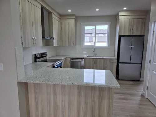 156 Belvedere Park Se, Calgary, AB - Indoor Photo Showing Kitchen With Upgraded Kitchen