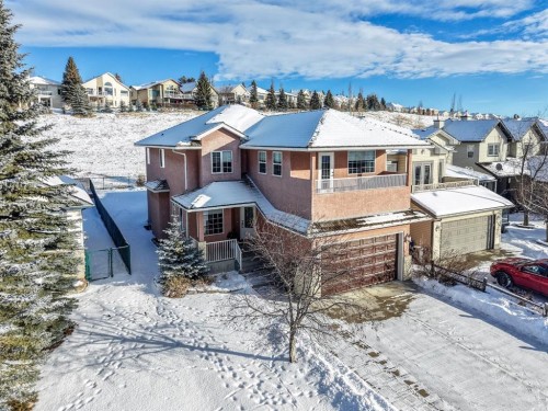 187 Gleneagles View, Cochrane, AB - Outdoor With Deck Patio Veranda