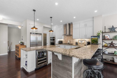 49 Auburn Springs Place Se, Calgary, AB - Indoor Photo Showing Kitchen With Upgraded Kitchen