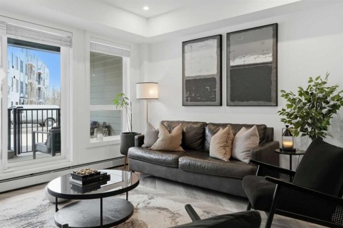 104-4275 Norford Avenue Nw, Calgary, AB - Indoor Photo Showing Living Room