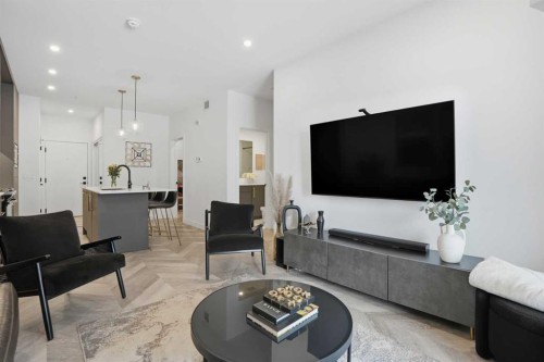 104-4275 Norford Avenue Nw, Calgary, AB - Indoor Photo Showing Living Room
