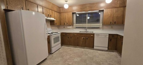 6320 Rundlehorn Drive Ne, Calgary, AB - Indoor Photo Showing Kitchen With Double Sink
