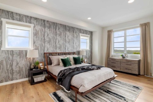 122 Lanark Gate Se, Airdrie, AB - Indoor Photo Showing Bedroom